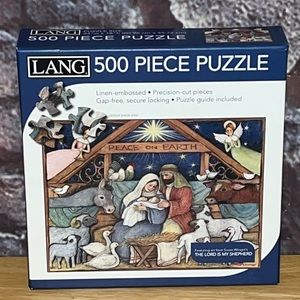 Lang Susan Winget The Lord is My Shepherd 500 Piece Puzzle EUC